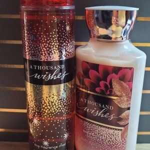 Bath & Body Works A Thousand Wishes Fragrance Mist & Body Lotion